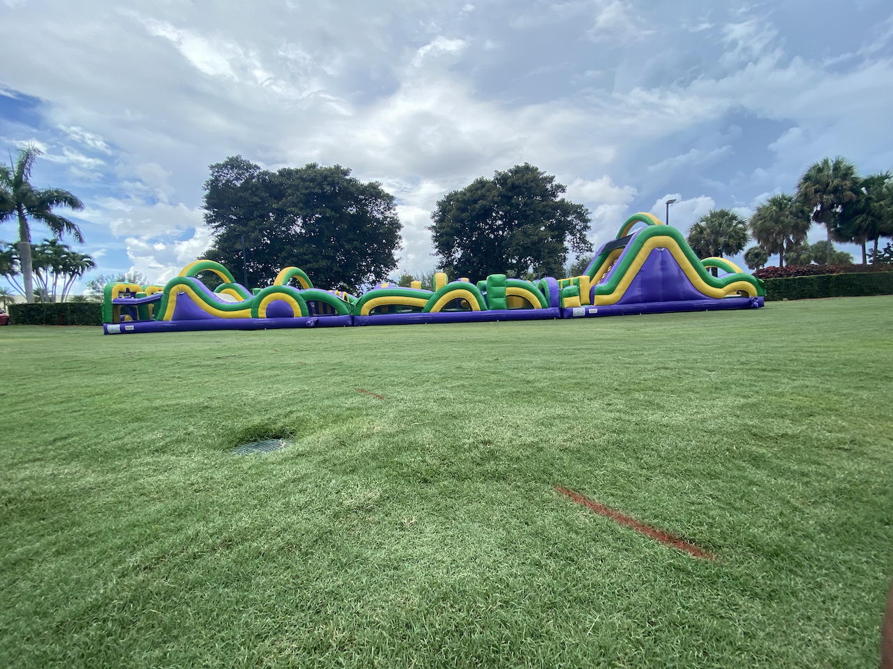 100Ft Double Lane Radical Run Obstacle Course Rental in Miami